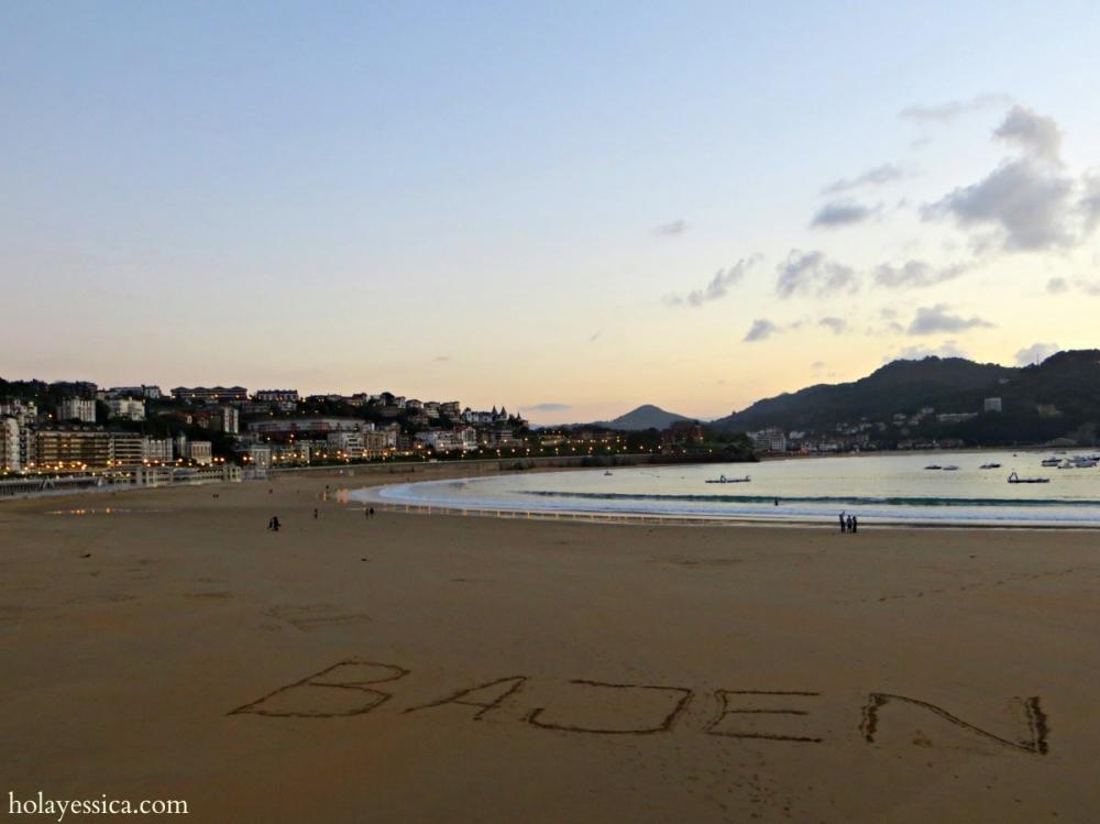 Where in Spain Wednesday – A Message in the Sand in San Sebastián