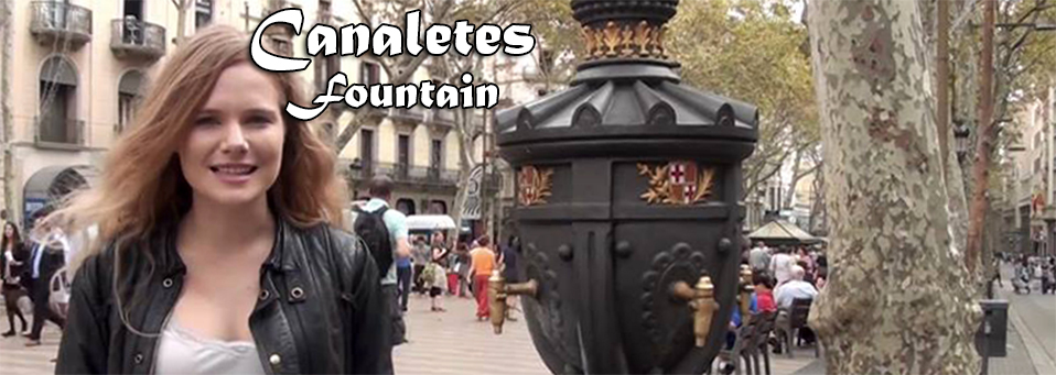 The Canaletes Fountain in Barcelona