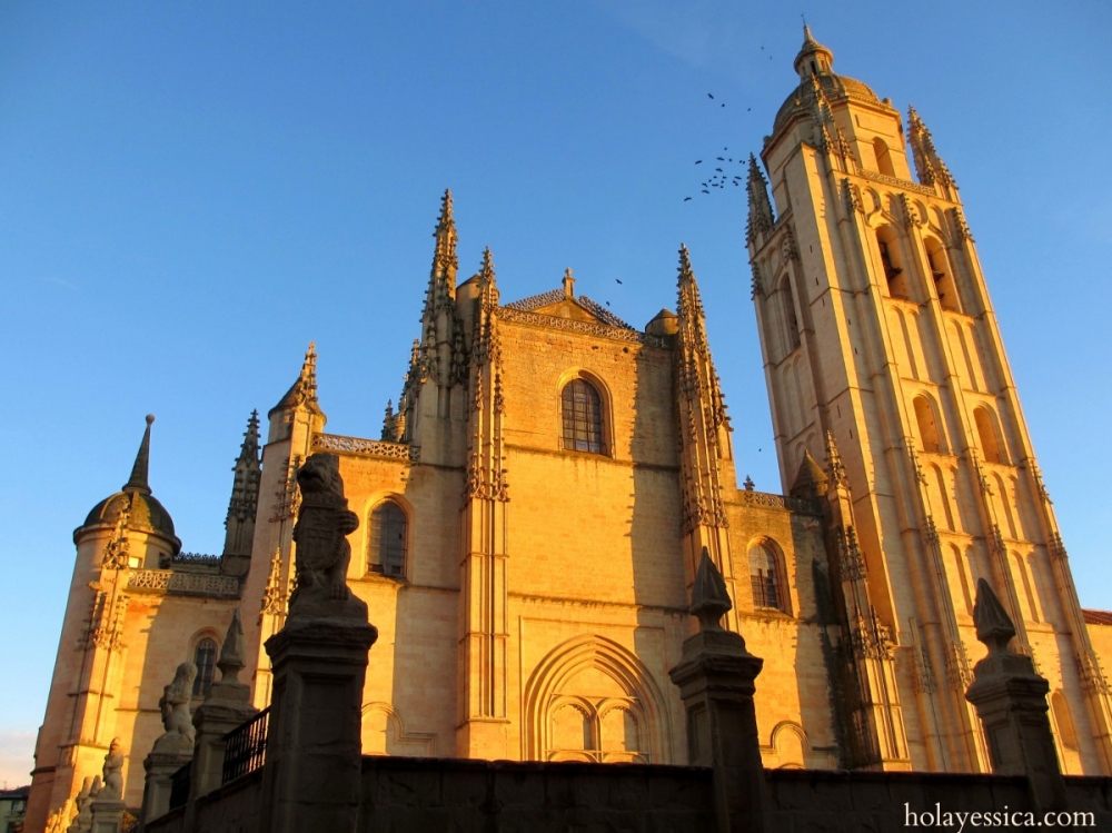 Where in Spain Wednesday – Segovia’s Cathedral at Sunset